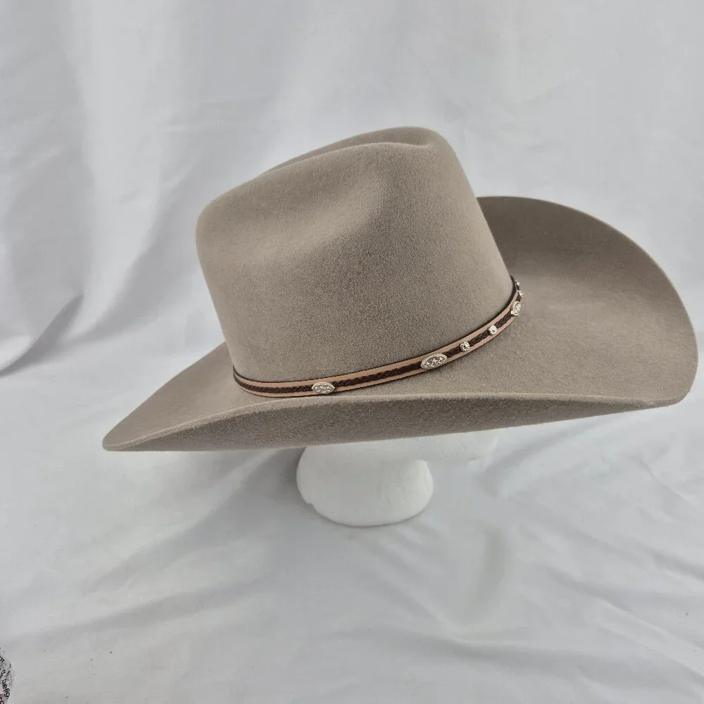 Master Hatters 3X Fawn Ruidosa Two Tone Wool Cowboy Hat  Size 7 Unisex - Picture 2 of 16